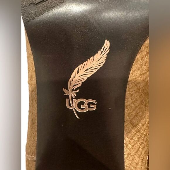 🔥 UGG Calf Hair Charlotte Embossed Bootie Boots Size 9.5 EU 40.5 - Picture 14 of 15